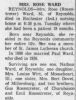 Ernstine Rosaline Rosentreter - b 27 Aug 1875 - Obituary