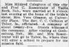 Fred Charles Rosentrater & Mildred Colegrove - Marriage Announcement